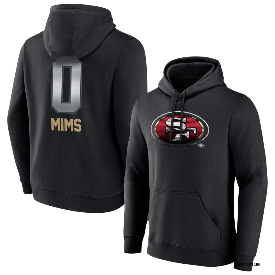 Youth Jordan Mims San Francisco 49ers Black Midnight Mascot Pullover Hoodie